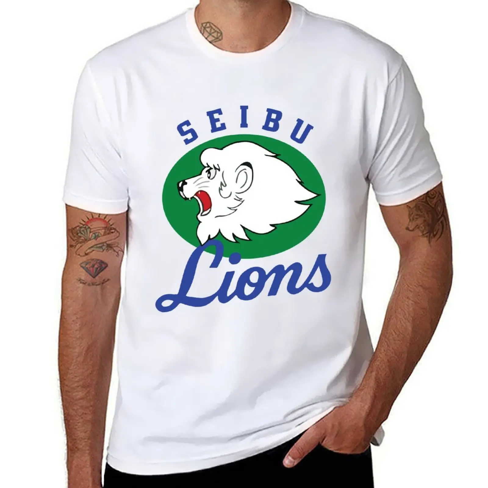 

Seibu Lions T-Shirt man t shirt graphic printed t shirts for man T-Shirt