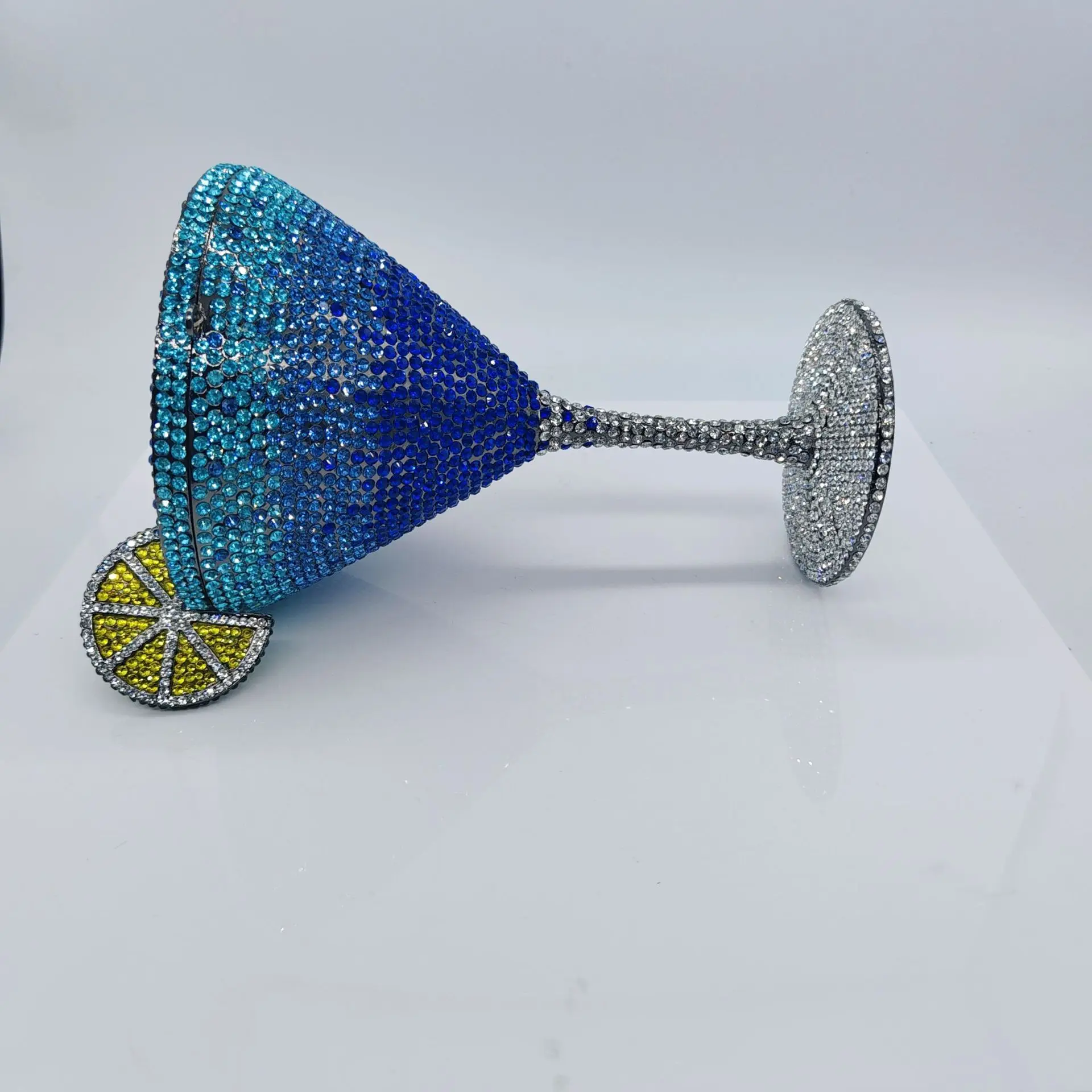 Jewels Martini Handtasche Diamant-Abendtaschen Kristall-Braut-Handtasche Dinner-Clutches Schmucktaschen Strass-Party-Clutch-Taschen – Detail 7