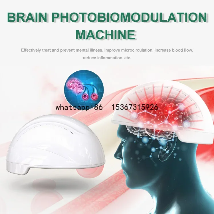 Manufacturer LED Infrared Light Helmet 810nm Adjustment Helmet Brain Treatment Helmet Phototherapy Helmet