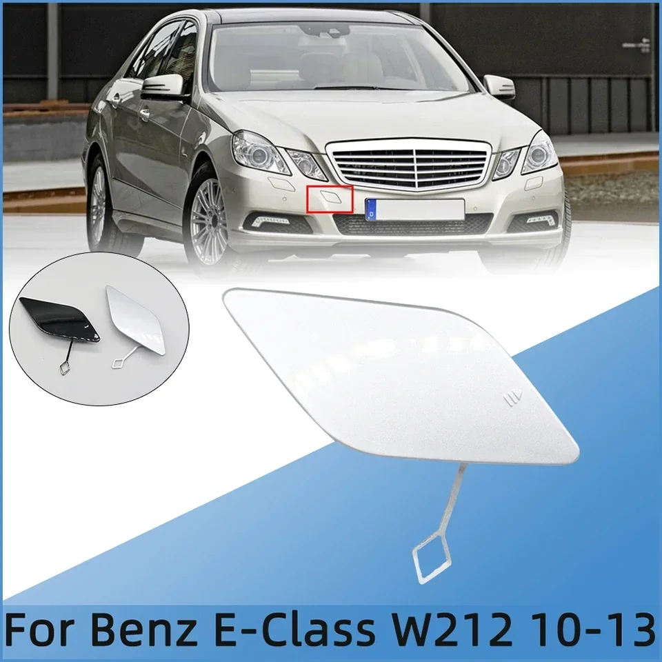 

Car Bumper Tow Hook Cover Towing Hook Eye Cap For Mercedes-Benz E-Class W212 2010-2013 E300 E350 E400 E550#A2128850126 Painted