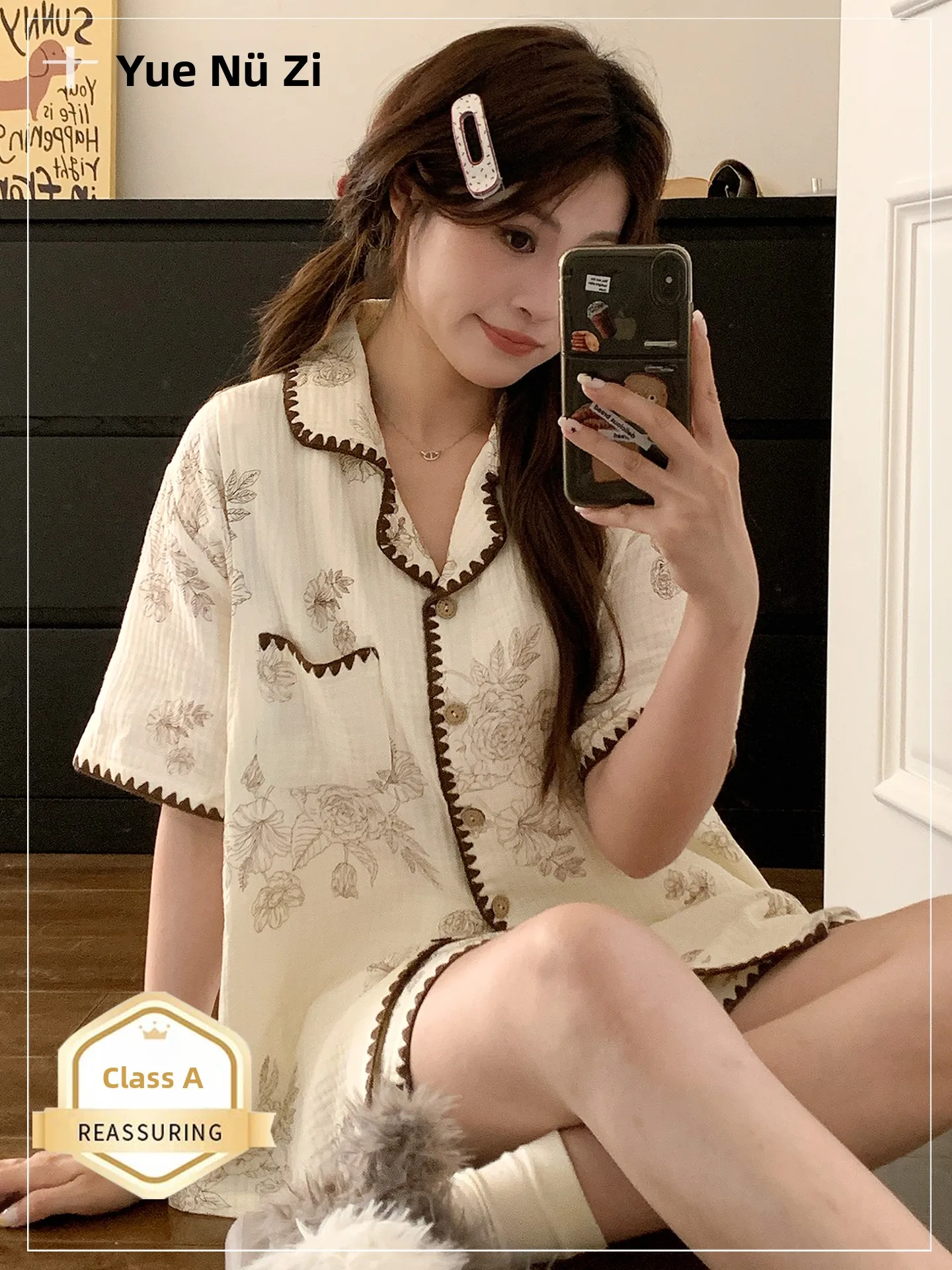 pijama-de-algodon-puro-muselina-de-manga-corta-modelo-delgado-para-lactancia-uso-domestico-camison-de-maternidad-de-verano