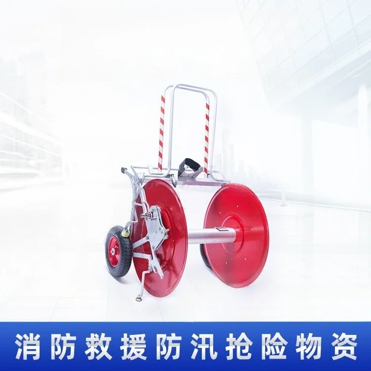 Forest fire extinguishing water pipe transport truck Fire truck Water hose trailer Aluminum water hose disc placement truck Hose