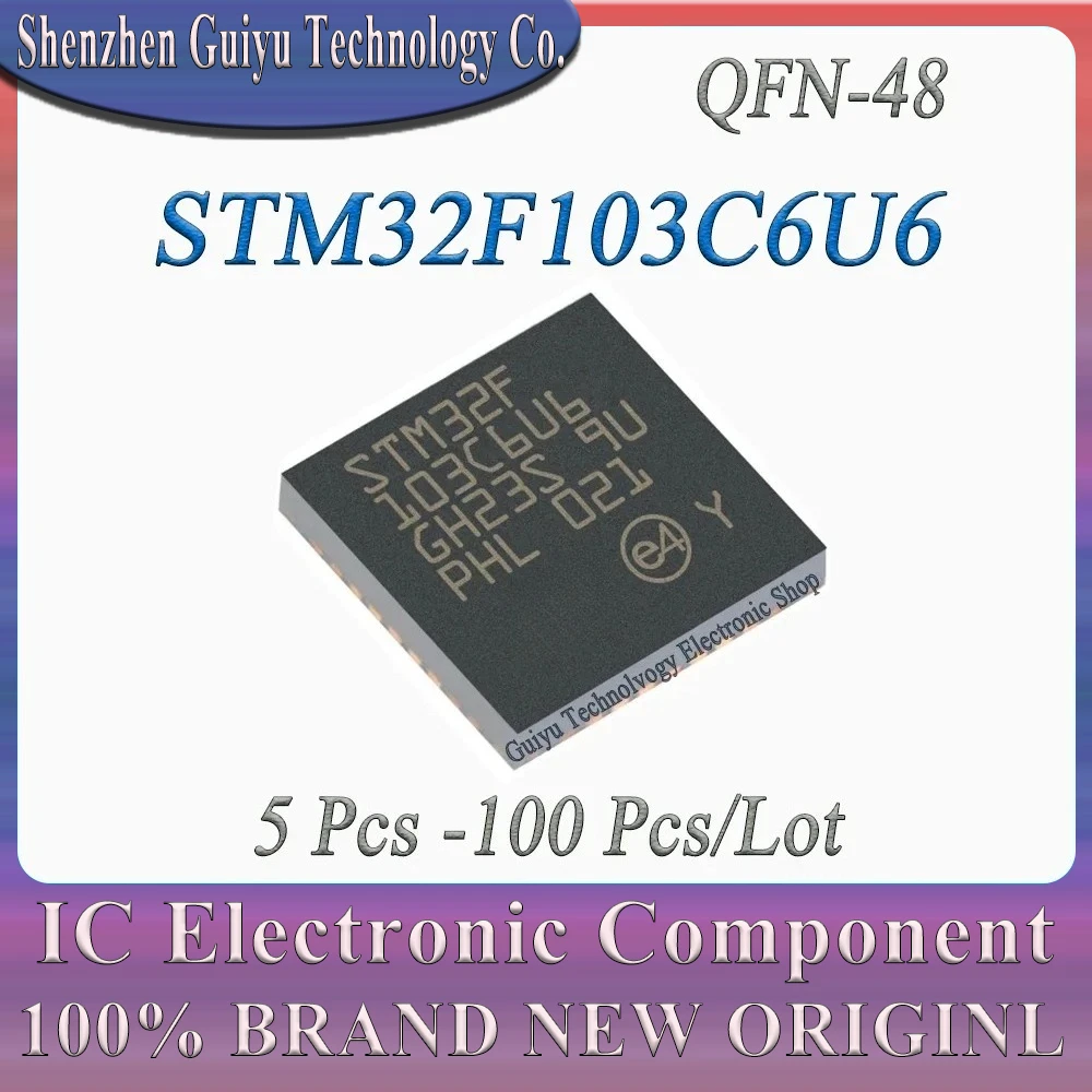 

5Pcs -100Pcs/Lot STM32F103C6U6 STM32F103C6 STM32F103 STM32F QFN-48 Chip IC BOM Service