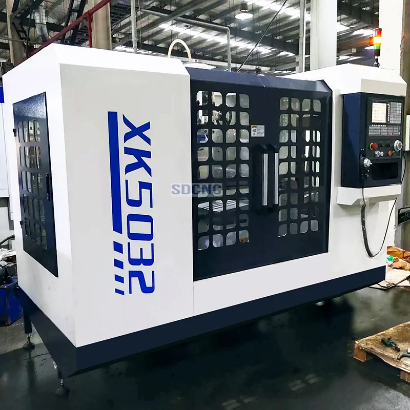 SDCNC XK5040 Vertical Lifting Table CNC Milling Machine 5032 Gear Change Automatic Feed Fully Protected New Condition