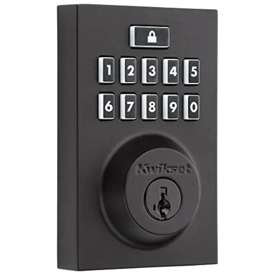 

Современный электронный замок-защелка SmartCode 914 с клавиатурой, технологией SmartKey Security и технологией ZigBee 3.0, матовый черный цвет