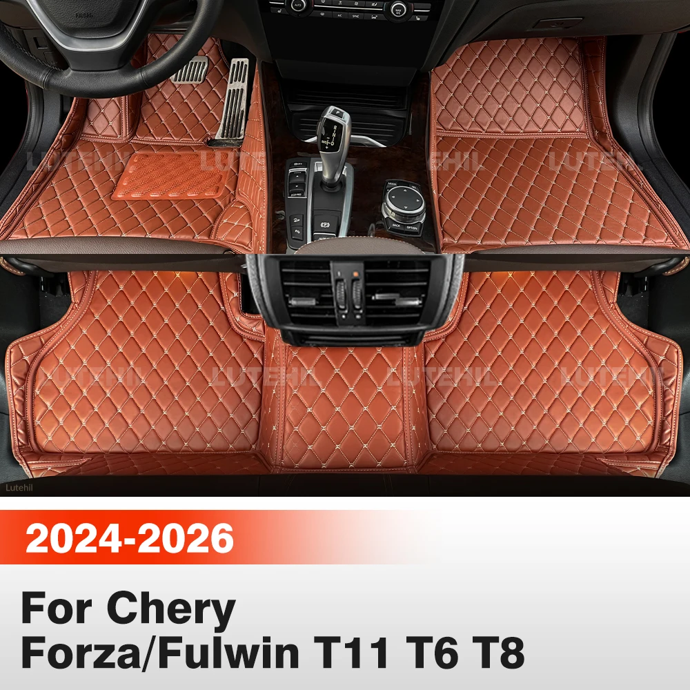 

Автомобильные коврики для Chery Forza/Fulwin T11 T6 T8 2026 2025 2024, всепогодные, из коврового материала, защитные вкладыши для пола, аксессуары для интерьера