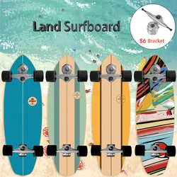 Meraki-monopatín de Surf S6 de 82cm para adulto, patineta completa de madera de arce para exteriores, patinaje suave, ABEC9 Advance, 4 ruedas de Pu, esquí