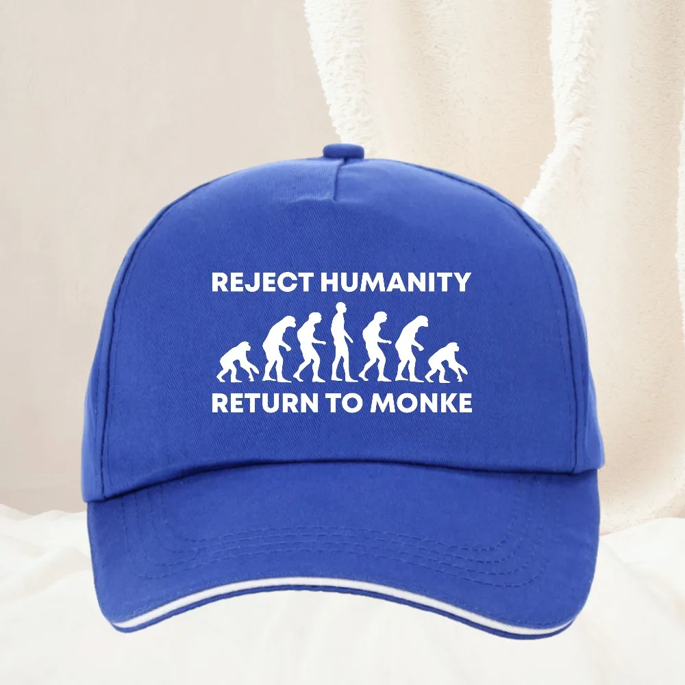 Reject Humanity Return To Monke man Baseball Cap Summer Adjustable Hats Unisex Outdoor golo Caps