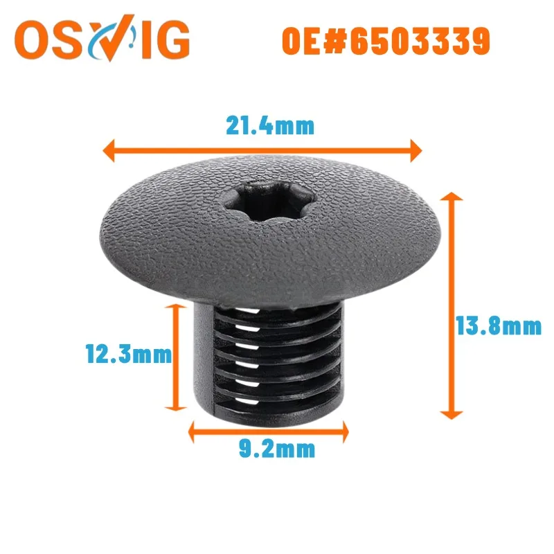 

20PCS OE#6503339 Applicable to the stud fixing clip of the top grille of the front shroud of Chrysler cars