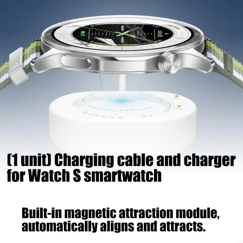 Compact Charging Cable for Smartwatch Easy Storage Fast Efficient Charging Safety 77JC