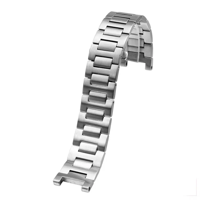 Per Cartier serie PASHA cinturino concavo in acciaio di precisione solido catena per orologi da uomo e da donna 18-10mm 20-12mm 22-14mm
