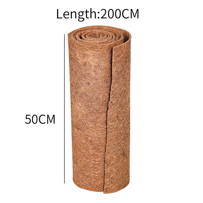 Plant Fiber Roll Reptile Carpet Mat Reptile Bedding Supplies Insulation Flowerpot Basket Coconut Coir Liner Sheet