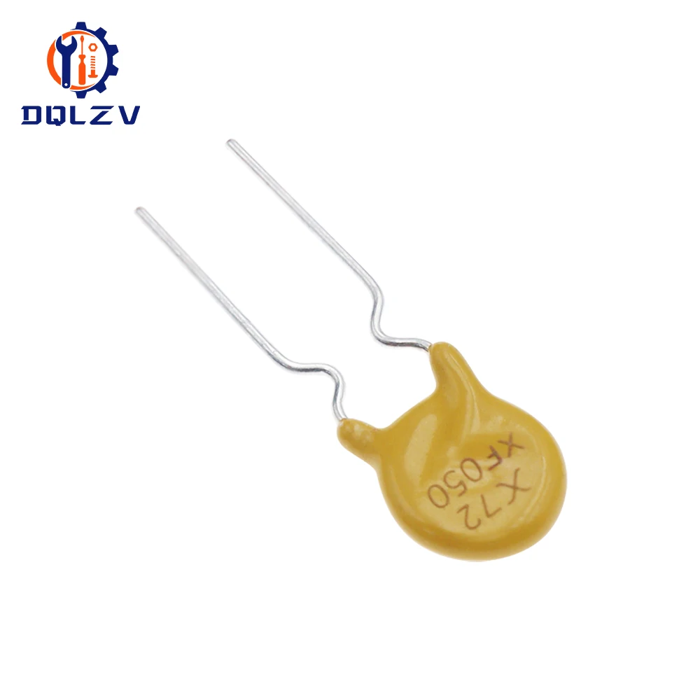 Fusible Réarmable PPTC RXEF050 XF050 72V 0.5A 500MA Pas 5mm