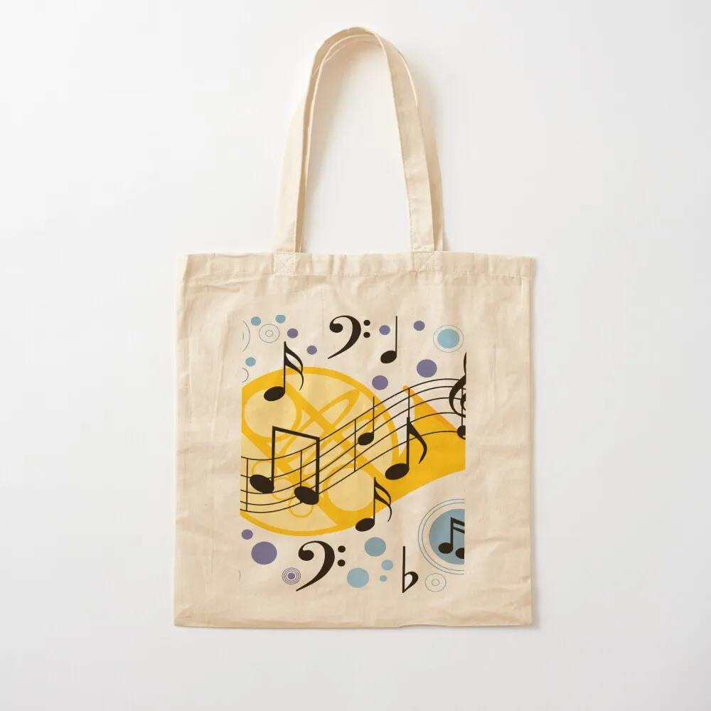 

Musical Notes Tote Bag reusable shopping bags Cloth bag reusable grocery bags personalized tote Canvas Tote Bag