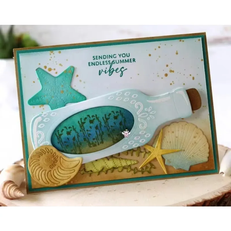 Piggy Craft metal cutting dies cut die mold Shell drift bottle Scrapbook paper craft knife mould blade punch stencils dies