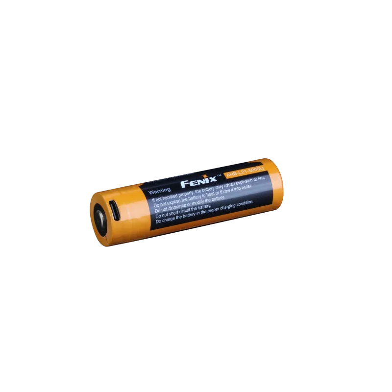 Large Capacity Fenix ARB-L21-5000U Rechargeable 21700 Li-ion Battery with USB Typs-C Charging Interface