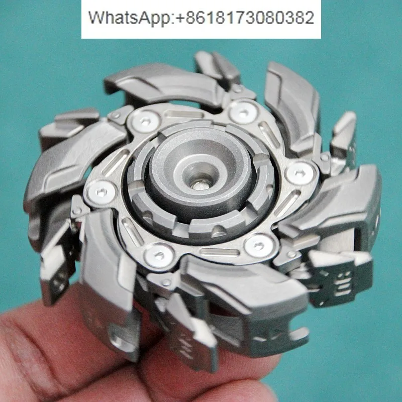 Stock 172g Furious 08 Gyroscope Stainless Steel Toy Whirlwind Explosive Armor Linkage Fingertip Armor Decompression Tool