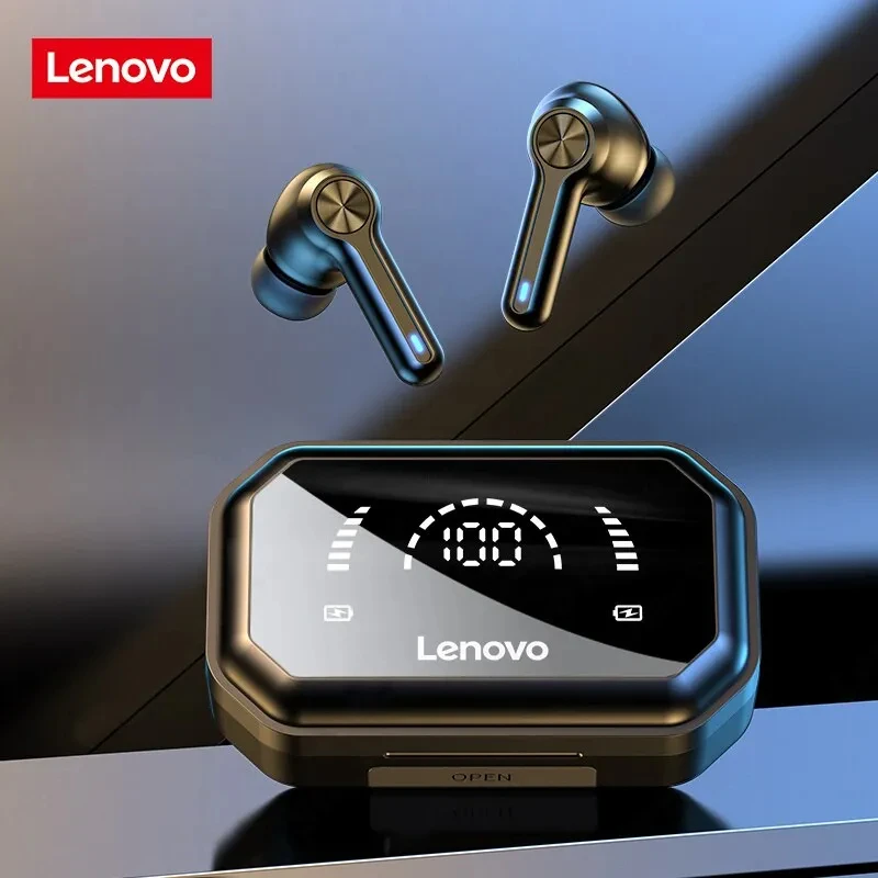 Lenovo LP3 Pro Earphones TWS Bluetooth 5.0 Wireless HIFI Music Headset Gaming Earbuds Display 1200mAh Battery Headphones