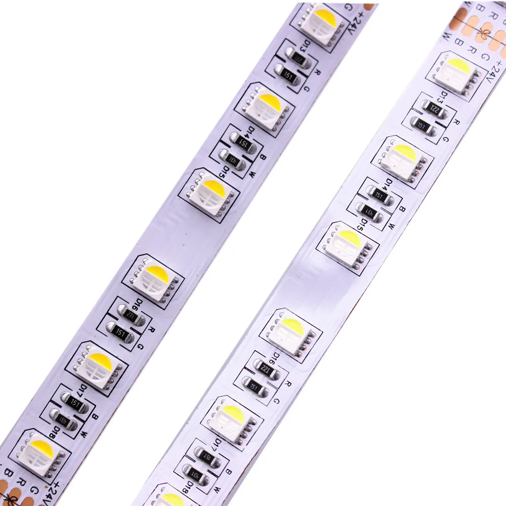 

LED strip DC24V 12V RGBWW waterproof IP20 IP65 IP67 5050smd 60LED/m 5m/Roll RGBW LED strip light 4 IN 1