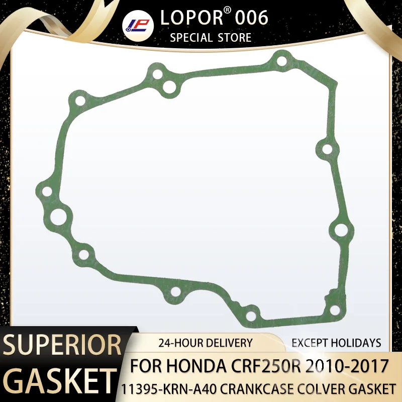 

Motorcycle Engine Left Crankcase Cover Gasket For Honda CRF250R 2010-2017 CRF 250 R CRF250 11395-KRN-A40