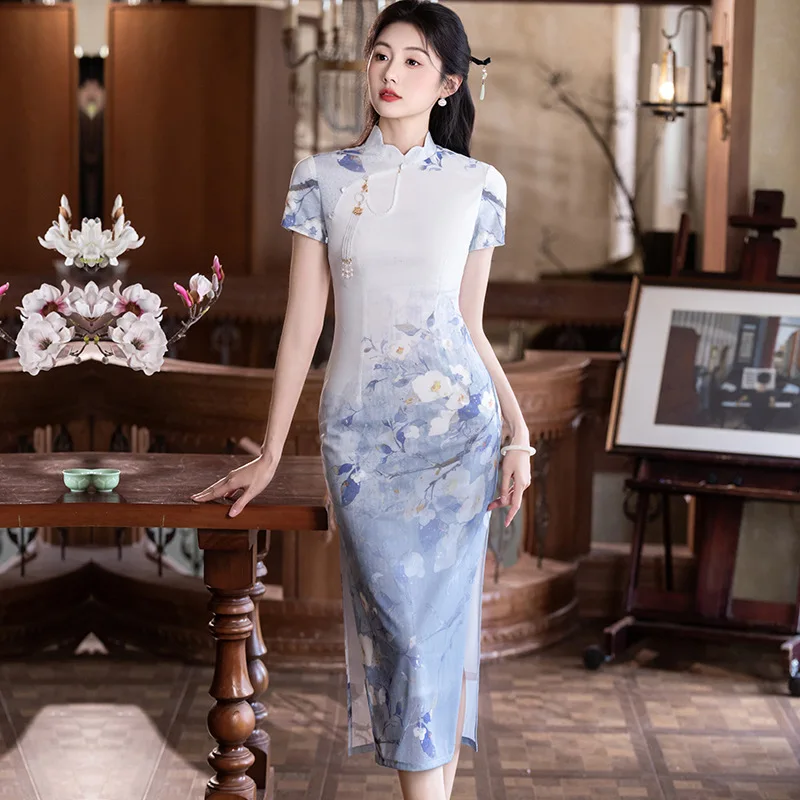 2026-spring-summer-long-cheongsam-slimming-chinese-style-daily-slimming-improvement-girl-dress-qipao