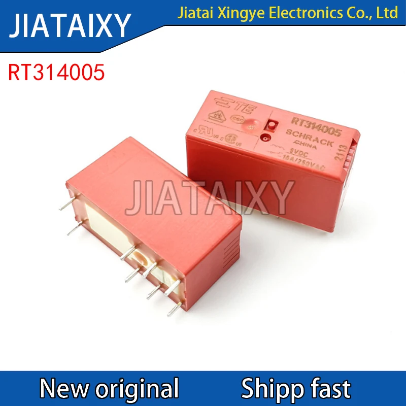 

20Pcs/Lot Power relays RT314 8PIN 16A 250VAC Relay 5V 12V 24V 48V DC RT314005 RT314012 RT314024