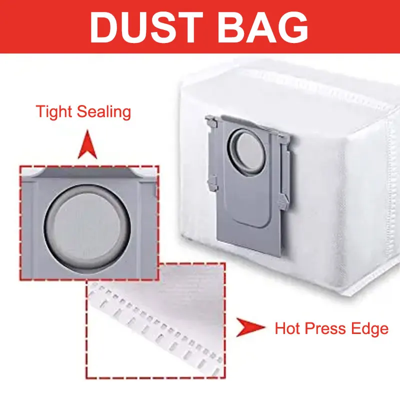 For Xiaomi Roborock Q7 Max,Q7 Max+,Q7 Plus,T8 Hepa Filter Robot Vacuum Cleaner Spare Parts Main Side Brush mop cloth Dust Bag