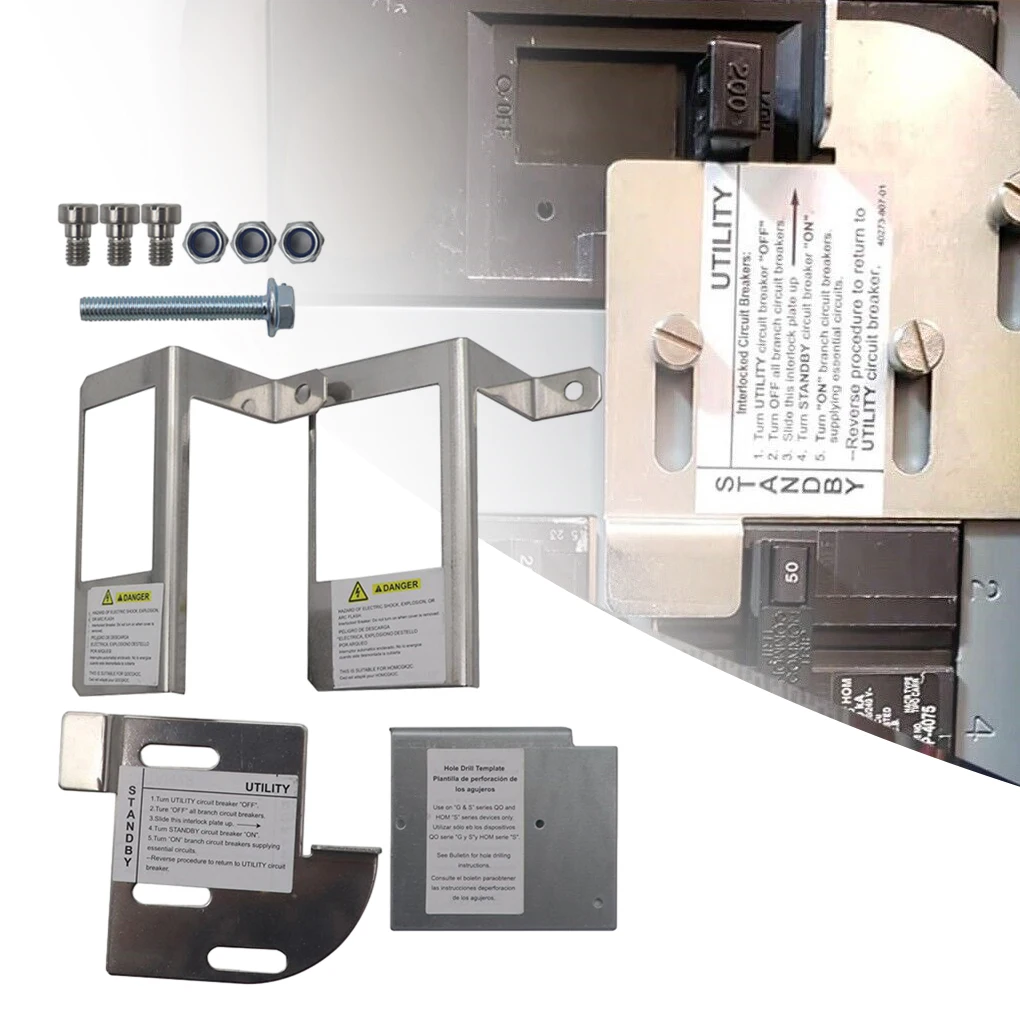 Silver Convenient Interlocking Kit For Generator Main Circuit Breaker Safety Making Easy To Operate