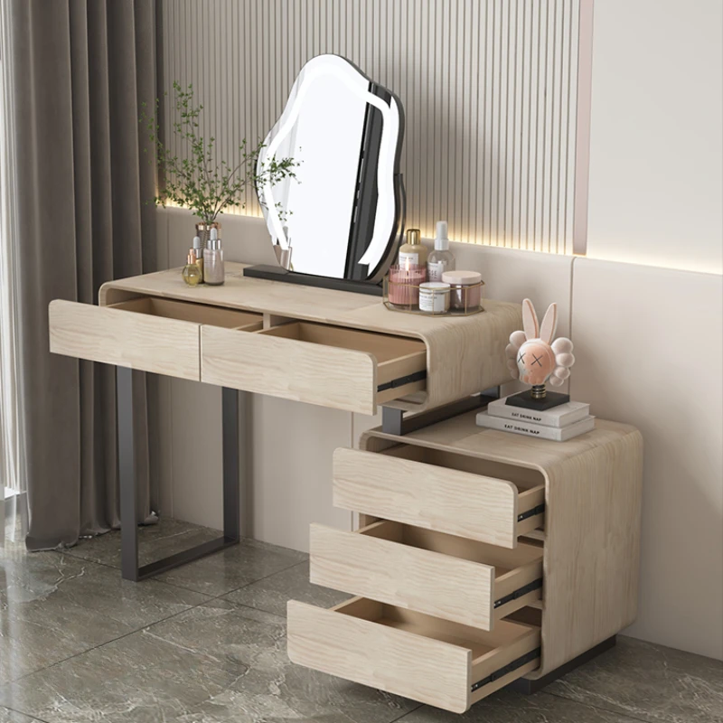 Minimalist Nordic Vanity Tables Storage Drawer Luxury Modern Makeup Table Organizer Corner Tavolo Trucco Home Furniture