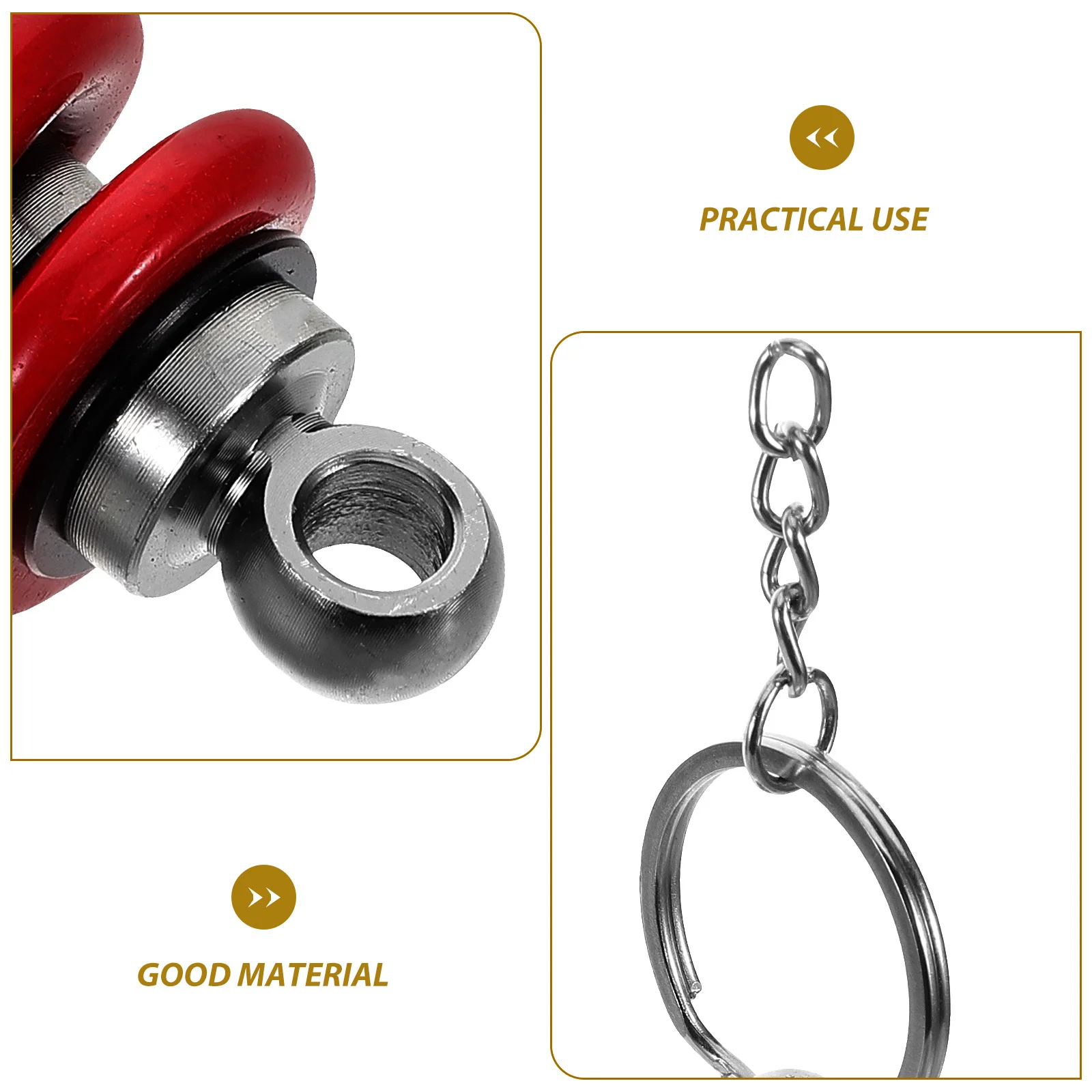 오토바이 키체인 진동 방지 충격 흡수 펜던트 남성 오토바이 애호가를 위한 정교한 키링 휴대용 키체인