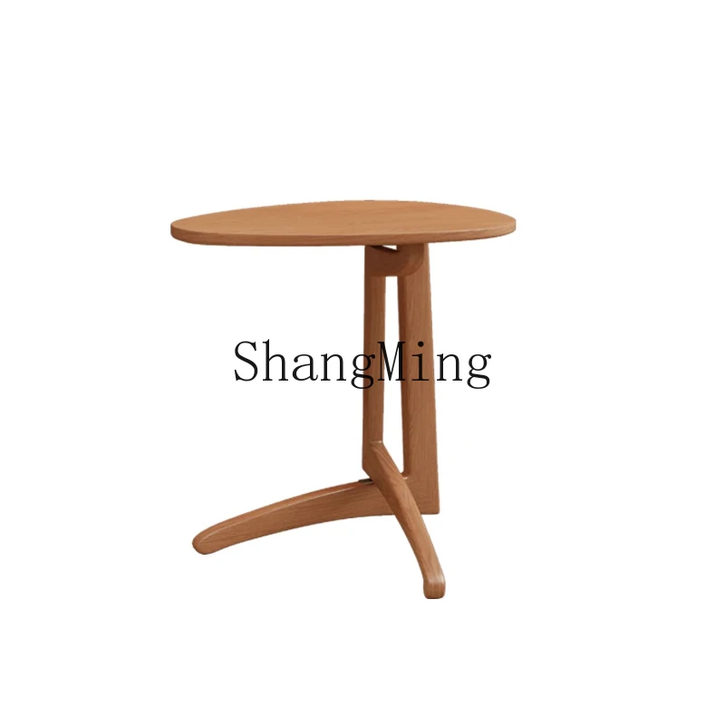 

WYX solid wood folding edge bedside coffee table living room sofa small apartment household rack