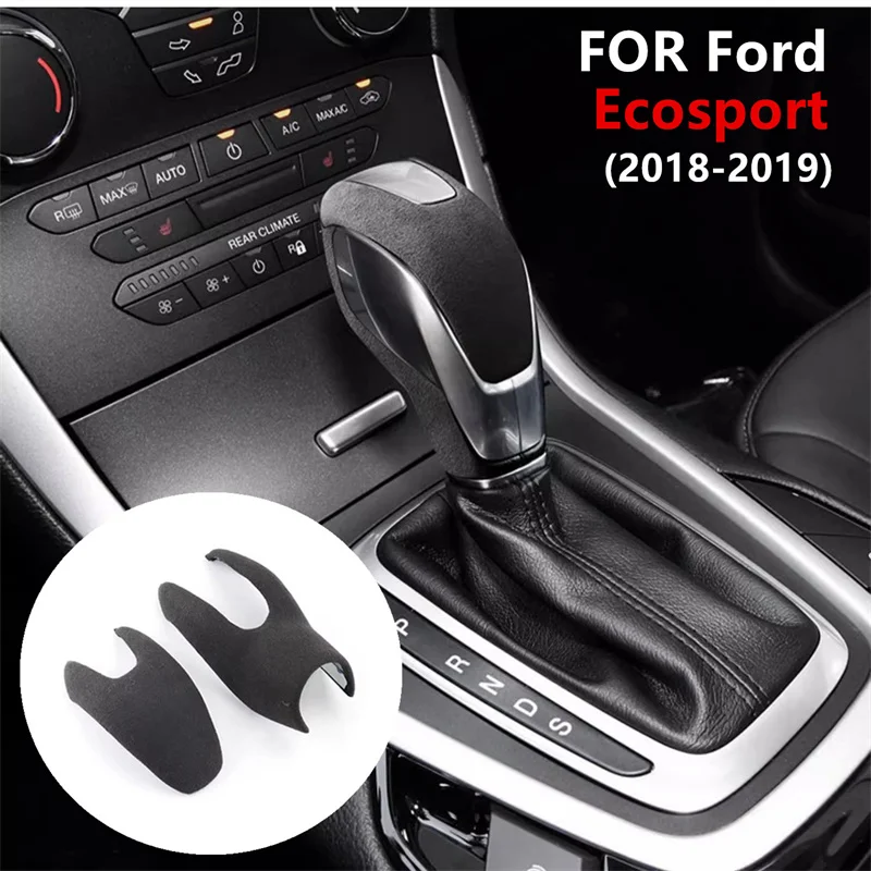 

Car Shift Head Cover Protective Cover Flip Fur Shift Cover Decorative Cover For Ford Ecosport 2018 2019