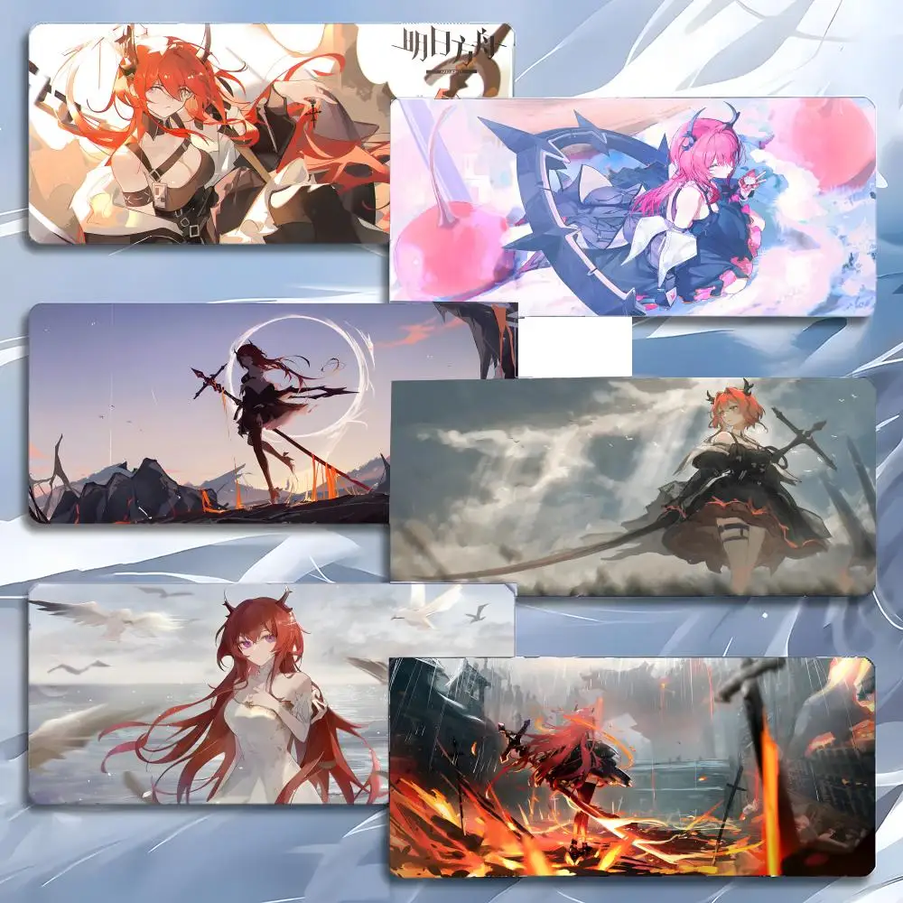 Arknights fierce Surtr Mouse Pad Mousepad Large Gaming LockEdge Thickened PC Table Desk Mat
