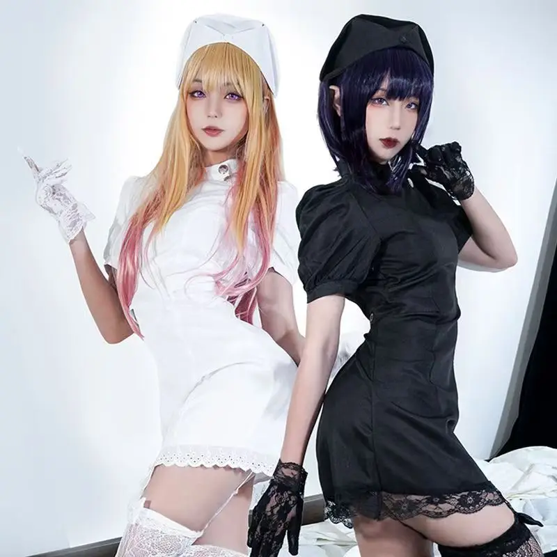 Halloween party costume RolePlay Outfit Anime my dress-up Kate Kitagawa Marin Kuroe Shizuku nurse blackwhite dress uniform suit view 2