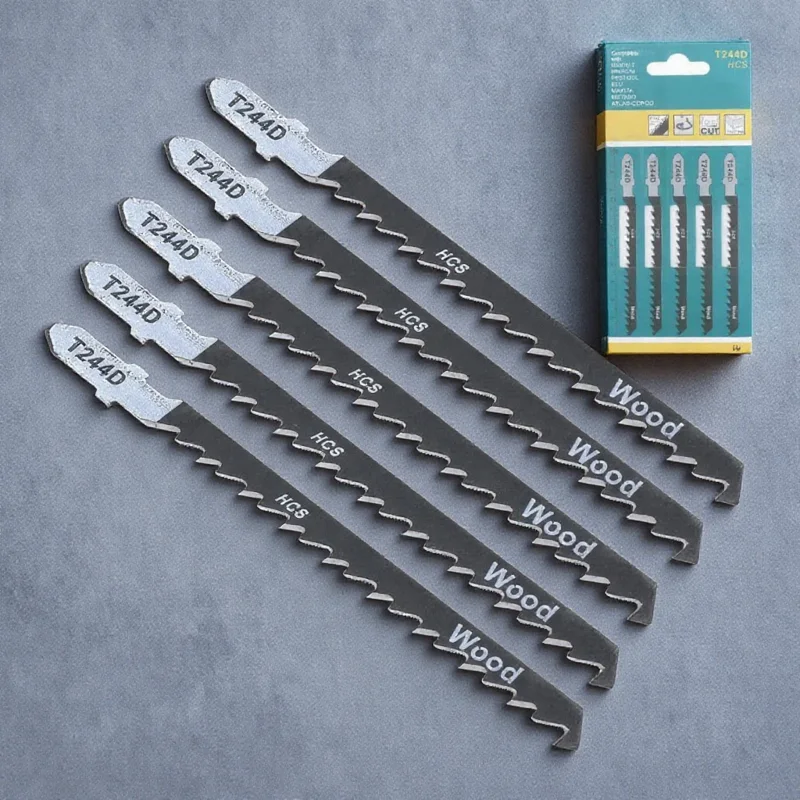 

Wood Metal Cutting T Shank Jigsaw Blade Set 100mm HCS T101B T101D T144D T101BR T244D T127D T111C T111D