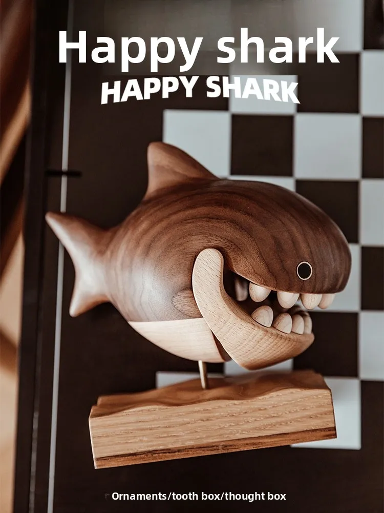 

Wooden ark Tooth Box Children's Birthday Gift Original Design Creative Storage Box for Fly Organization