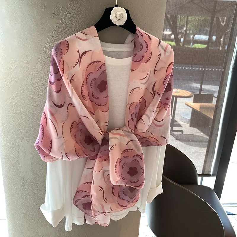 

Ribbon Solid Scarf Hijab Turban Luxury Women's Bag Shawl Headscarf Bandana Foulards Femme Accesories Headband