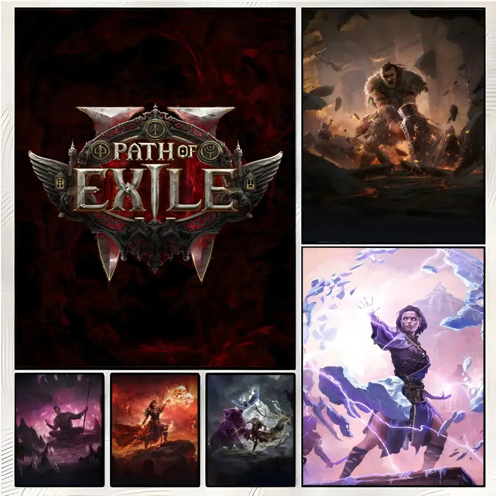 2 arpg fantasy game P-Path of Exile 2 Poster Superior Home Space Pub Indoor Decorative Art & Home Decor