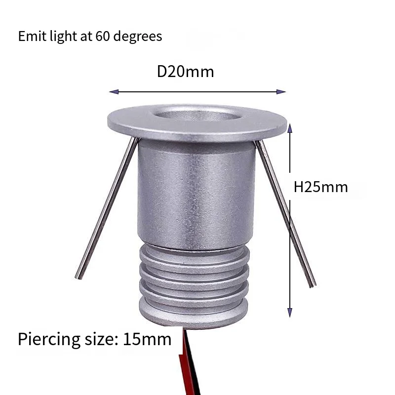 1W 12V Mini LED Bulb Spot Light - Home Bedroom Ceiling Lamp - Mirror Lighting Lamp - Cabinet and Wardrobe Lamp1W 12V Mini LED Bu
