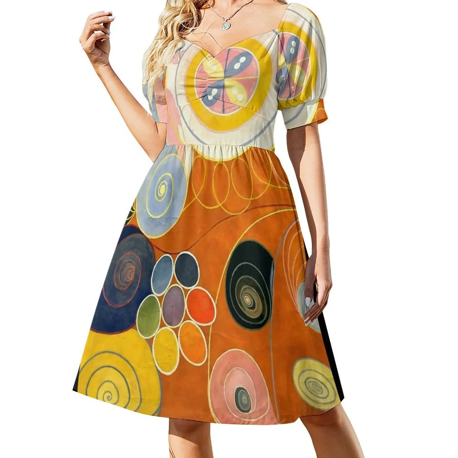 

Hilma af Klint The Ten Largest, No. 03, Youth, Group IV Short Sleeved Dress elegant women's dresses sale Dress