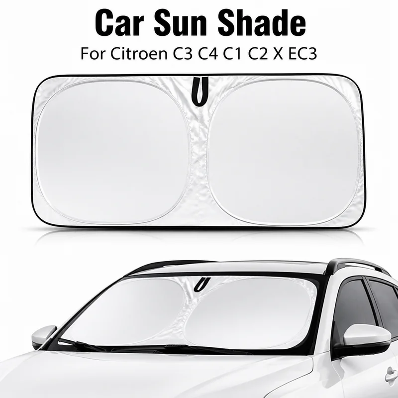 For Citroen C3 C4 C1 C2 X EC3 Car Sun Shade Blocks Ray Reflector Auto Window Visor Shield Cover Foldable Parasol 1 Piece