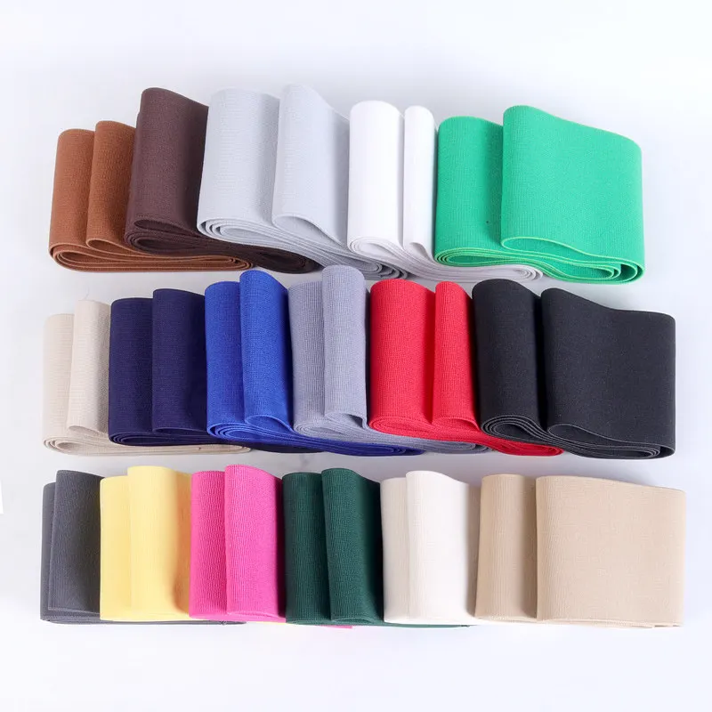 7.5CM Wide Elastic High-Waist Stretch Plain Elastic Band for Clothing, Pants, Shoes