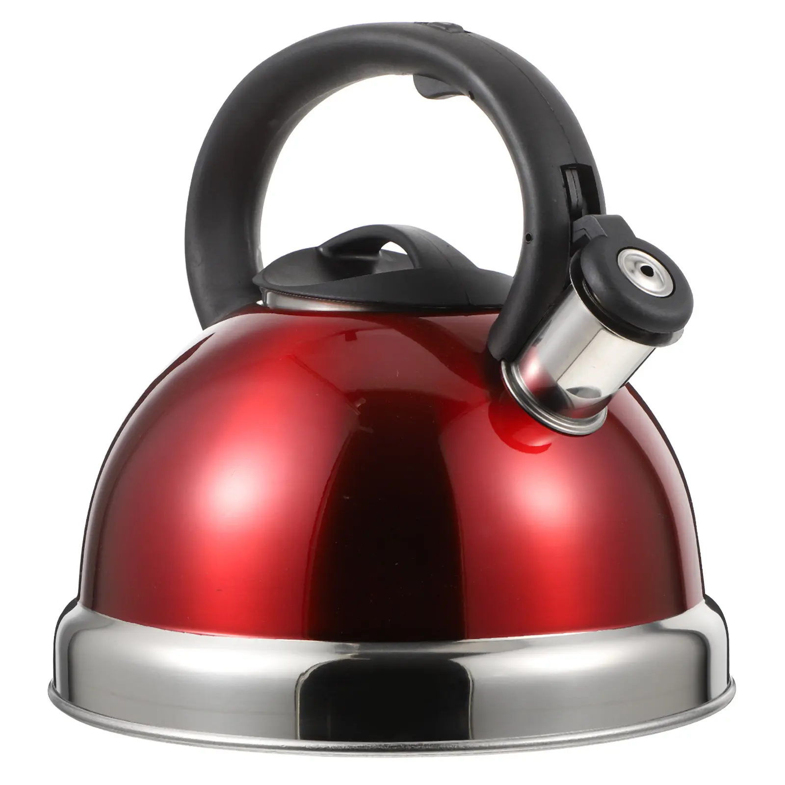 1Pcs Home Whistling Water Kettle High Quality Stainless Steel Teakettle Anti Scald Handle Auto Whistle Boiling Alert Kitchen