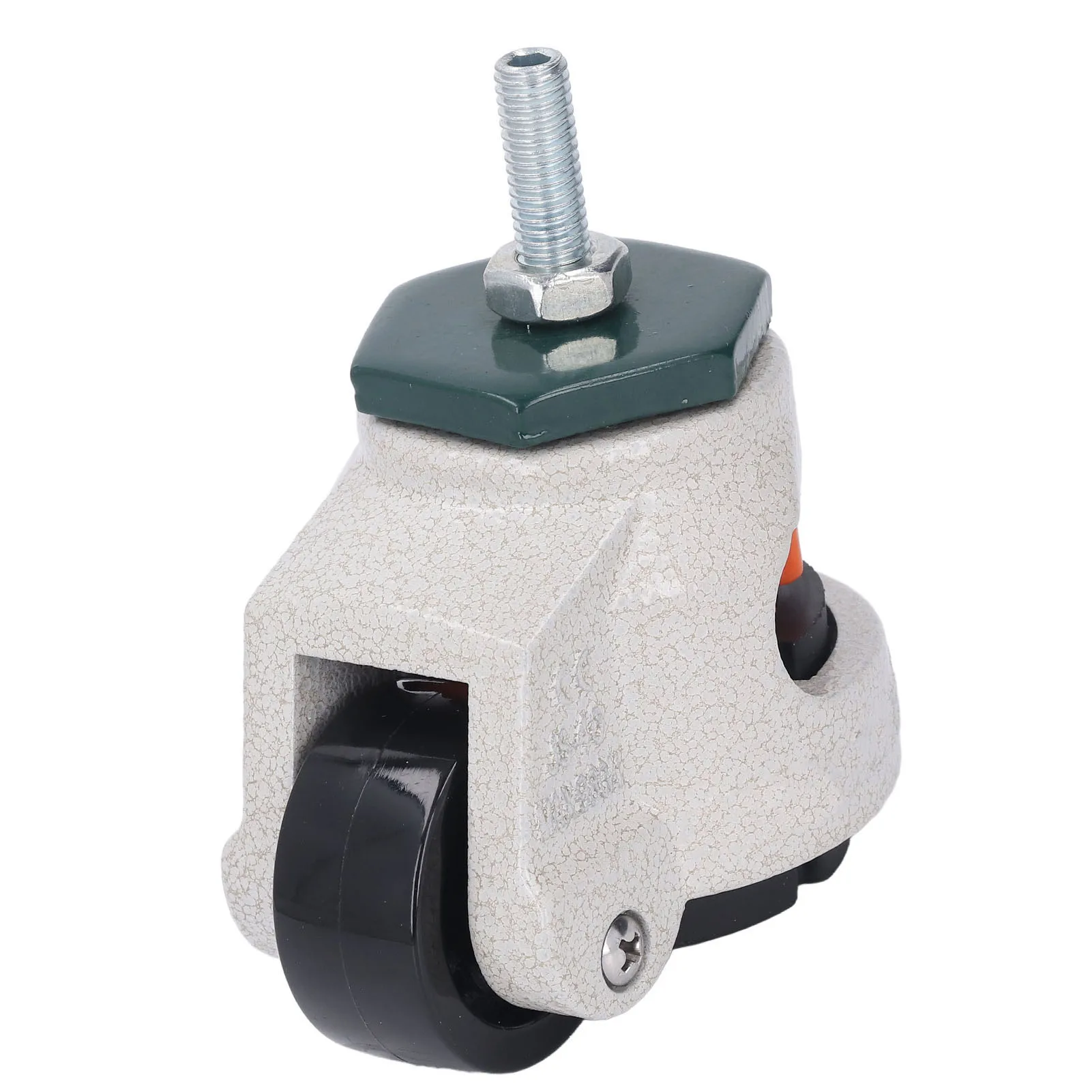 Leveling Stem Caster 40mm Outer Diameter M8 Thread Rod Rubber Base Adjustable Height Leveling Machine Stem Caste Leveling Caster