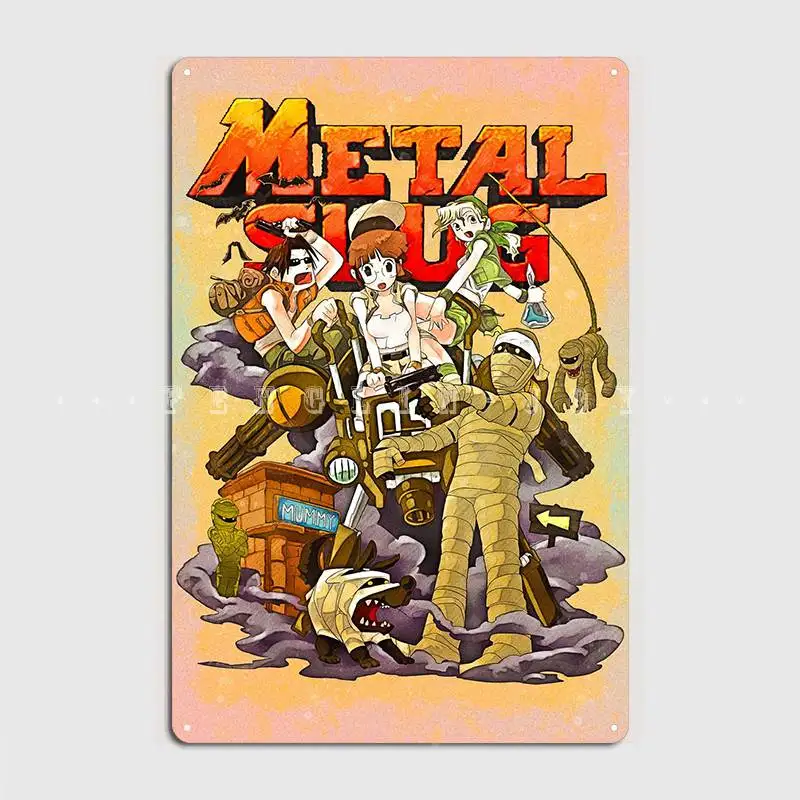 Metal Slug Metal Sign Cinema Kitchen Wall Designing Plaques Tin Sign Poster