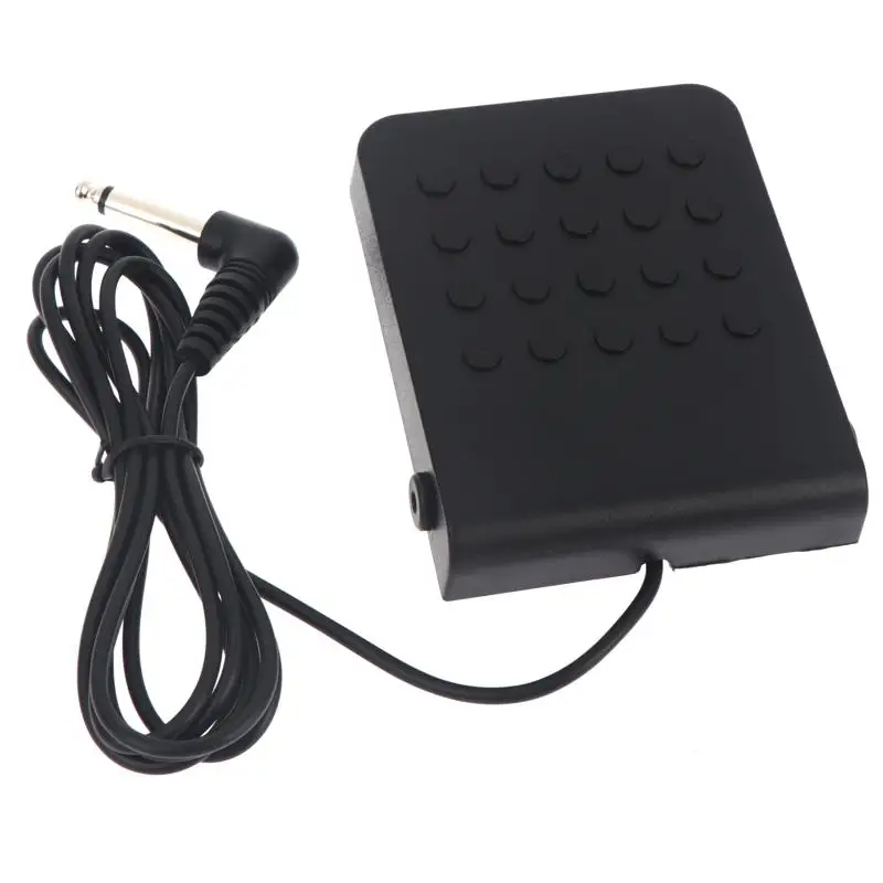 1Pcs Universal Sustain Pedal With Chrome Pedal Non Slip Base For All Digital Pianos Electronic Keyboards Home Practice