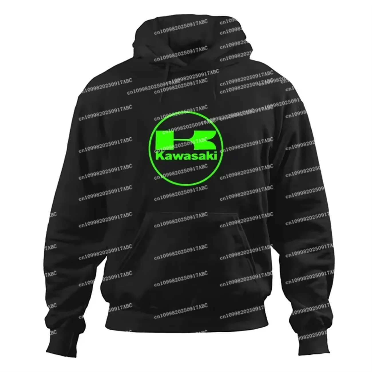 

（Kawasaki）Spring and Autumn New Kawasaki Motorcycle Men's Hooded Hoodie Fashion Street Sports Shirt Women's Hoodie Motorcycles