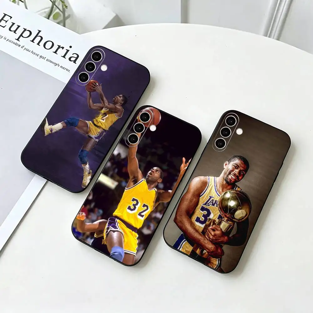 Magic Johnson  Phone Case For Samsung Galaxy A73,A72,A71,A70,A53,A52,A51,Soft Silicone Black Cover