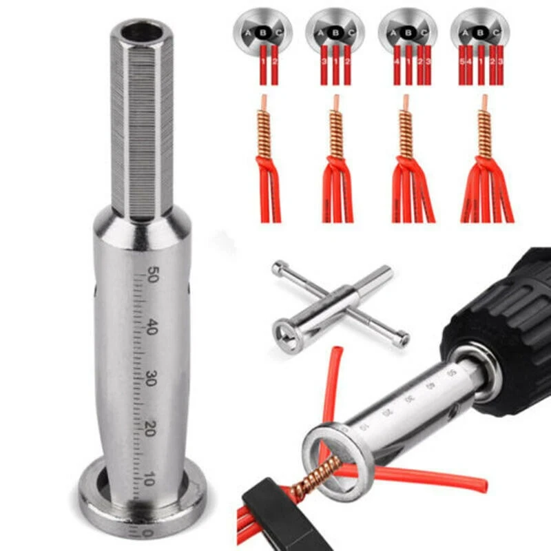 Universal Wire Twisting Tool Electrical Cable Quick Connector Automatic Twisting Wire Stripping Stripper Twister Drill Driver