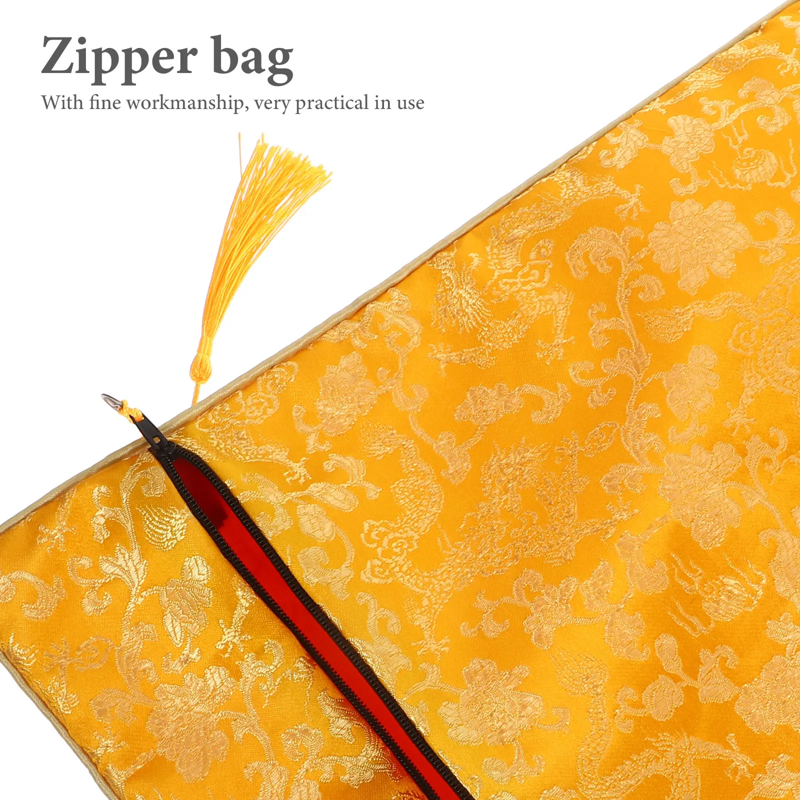 

24x34cm Book Storage Bag Large Capacity Pen Case Decorative Stationery Pouch Portable Notebook Organizer Zipper